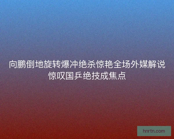 向鹏倒地旋转爆冲绝杀惊艳全场外媒解说惊叹国乒绝技成焦点